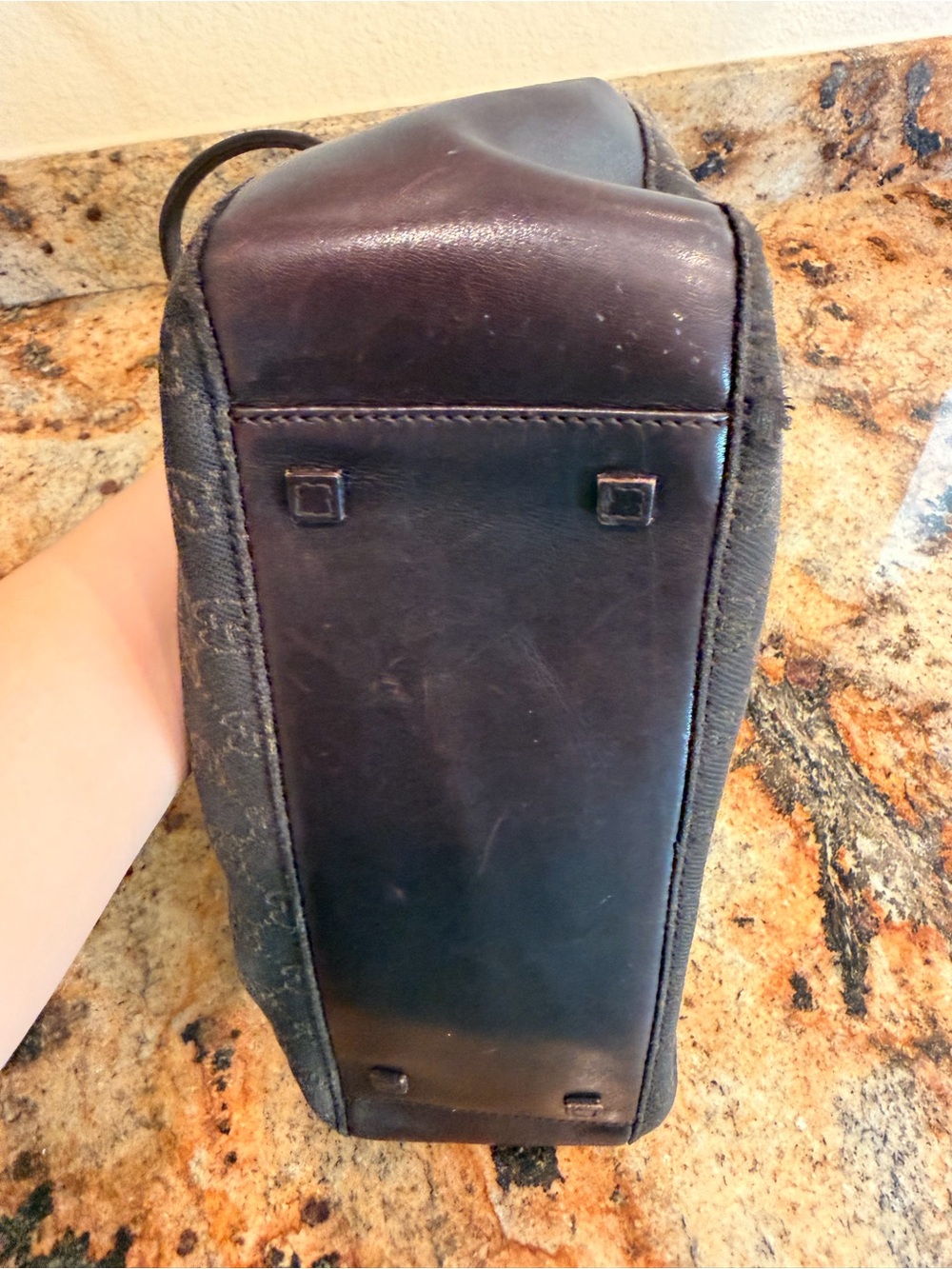 Gucci Brown Denim Small Tote - Picture 5 of 13